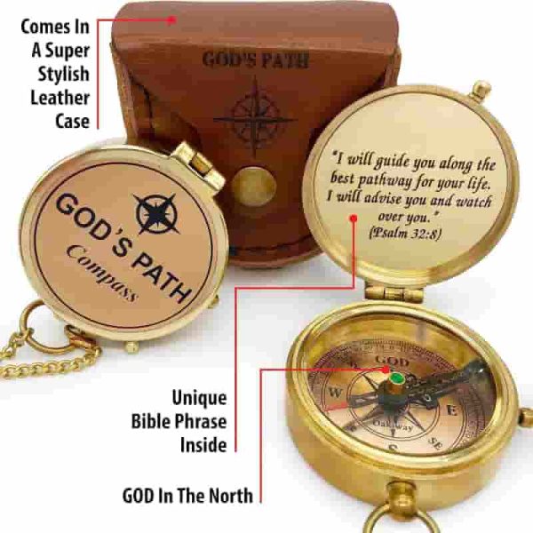 God's Path Compass – Inspirational Gift For Him – Image 5