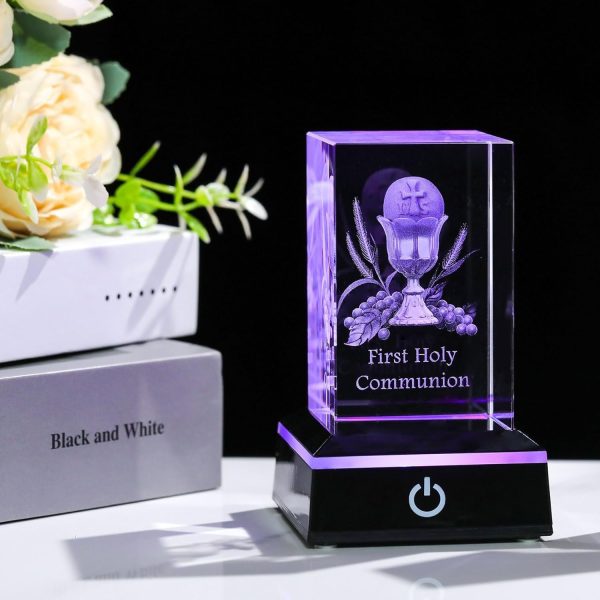 Best 3d Crystal First Communion Gifts With Led Base - Imagen 3