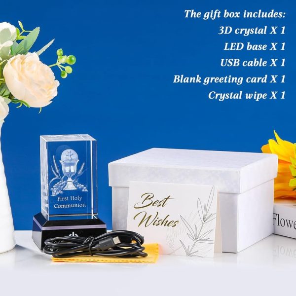 Best 3d Crystal First Communion Gifts With Led Base - Imagen 5