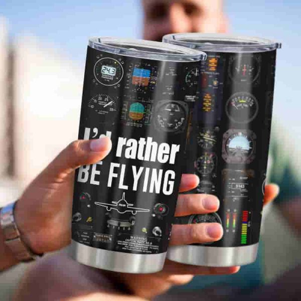 Best Aviation Gifts: Pilot Tumbler For Men 20oz - 画像 (6)
