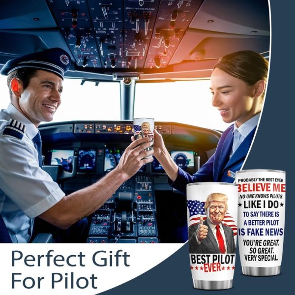 20 Oz Pilot Tumbler - Best Aviation Gift For Men - Imagen 4