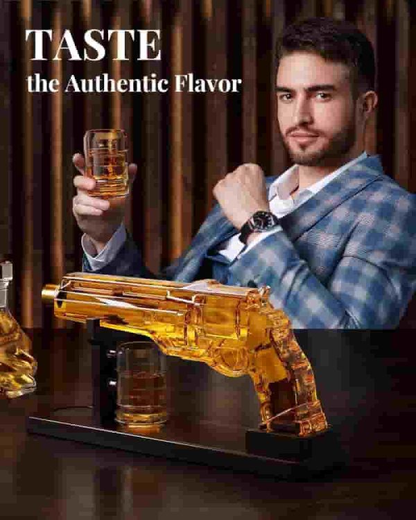 Unique Gun Whiskey Decanter Set - Perfect Gift For Men – Image 6