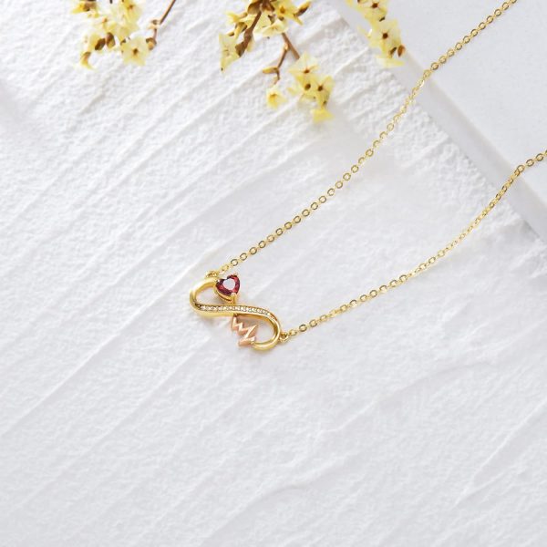 14k Gold Infinity Heart Necklace - Best Gifts For Her – Image 4