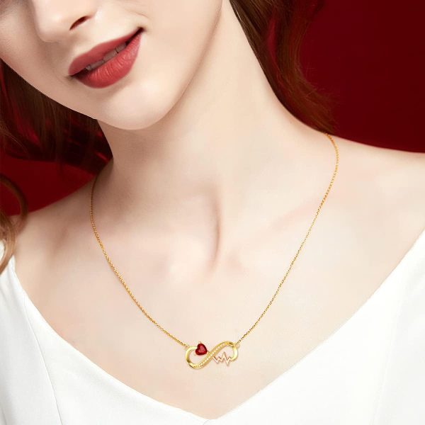14k Gold Infinity Heart Necklace - Best Gifts For Her – Image 5