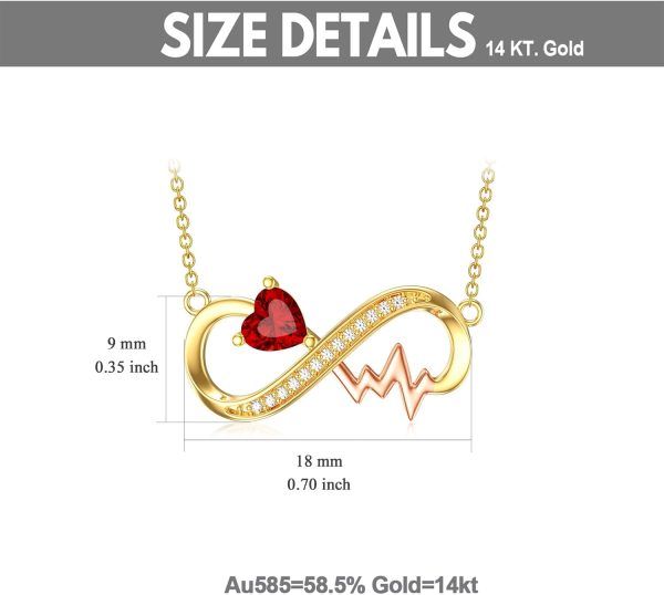 14k Gold Infinity Heart Necklace - Best Gifts For Her – Image 6