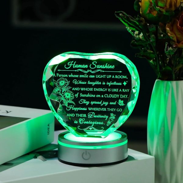 Best Inspirational Crystal Led Desk Décor For Women - Imagen 3