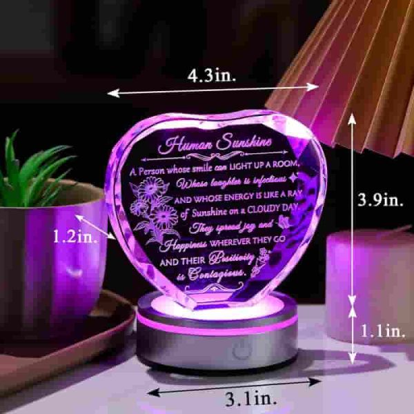 Best Inspirational Crystal Led Desk Décor For Women - Imagen 4