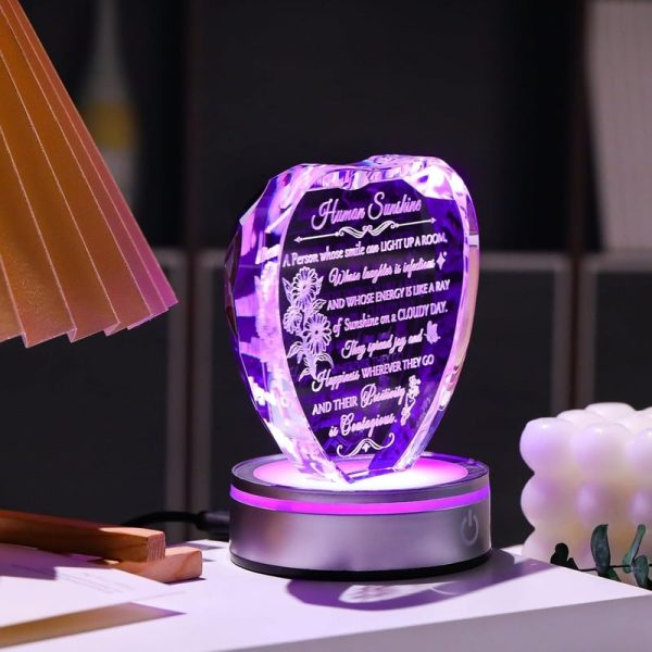 Best Inspirational Crystal Led Desk Décor For Women - Imagen 6