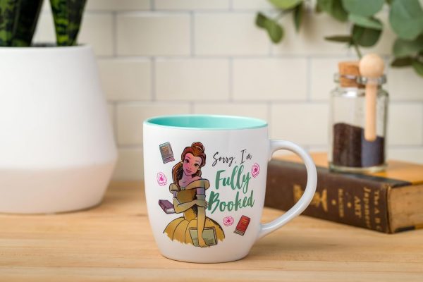 Best Disney Princess Belle Mug - Fully Booked Ceramic, 18oz - Imagen 2
