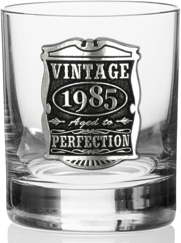 Vintage 1985 Whisky Glass - Perfect 40th Birthday Gift For Men - Imagem 4
