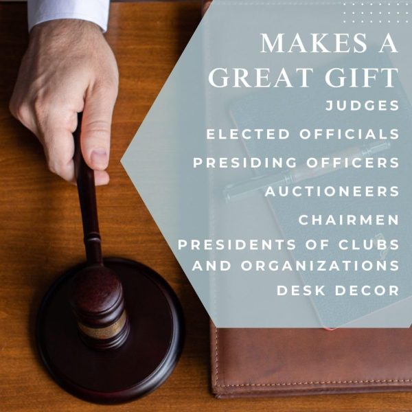 Best Personalized Wooden Gavel Set For Executive Gifts - Imagen 4