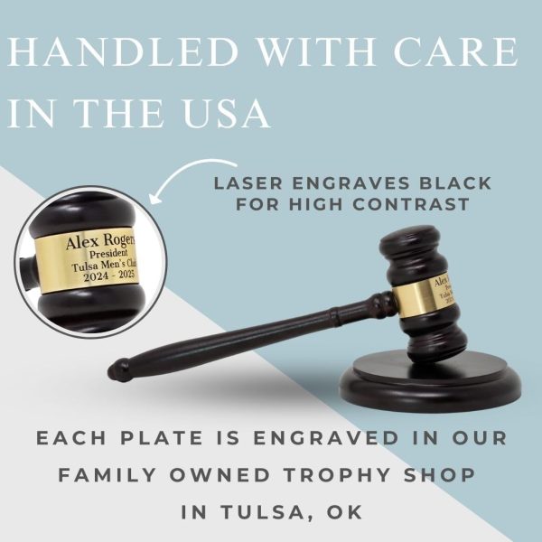 Best Personalized Wooden Gavel Set For Executive Gifts - Imagen 6