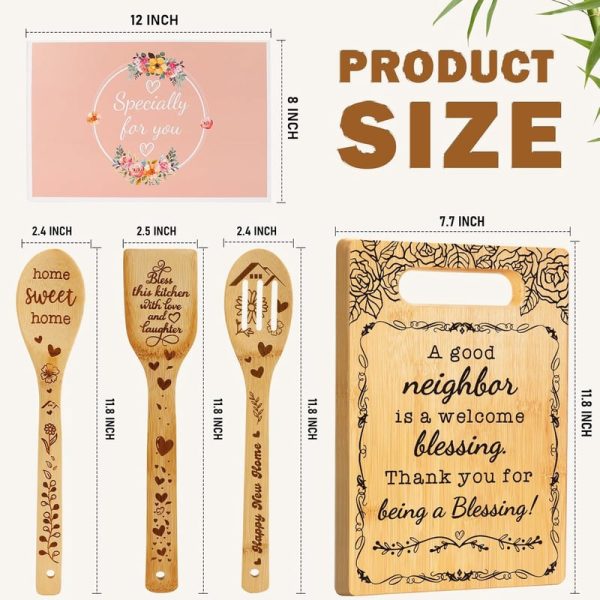 Best Neighbor Thank You Cutting Board Gift Set - Imagen 2