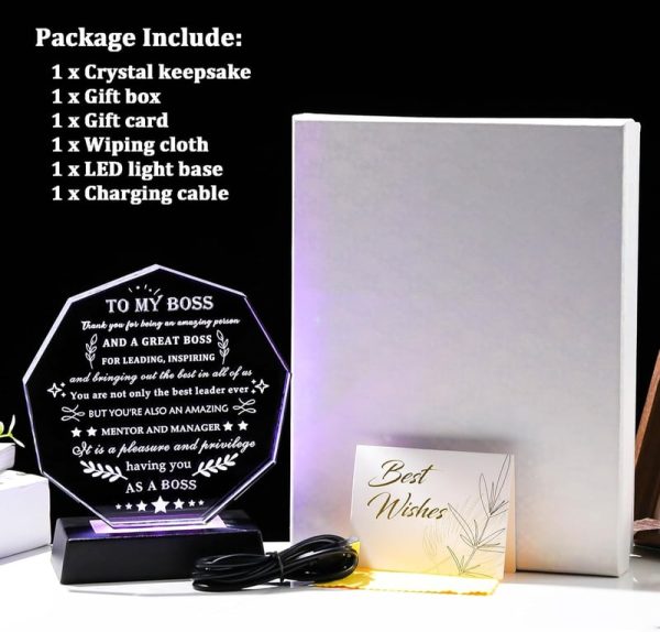 Crystal Led Boss Appreciation Gift - Ideal For Men & Women – Image 6