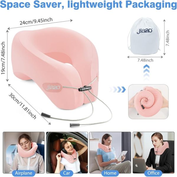 Best Memory Foam Travel Neck Pillow Set With Eye Mask – Bild 2