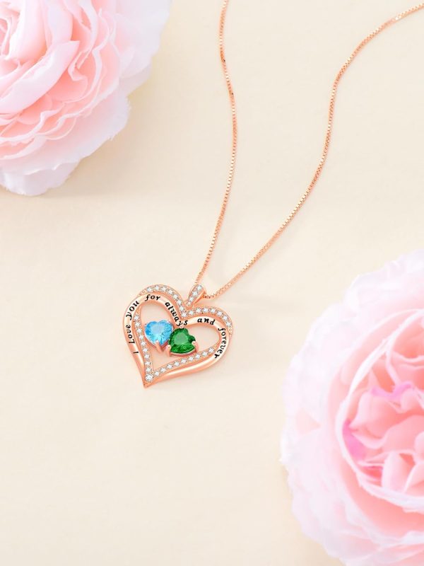 Rose Gold Birthstone Necklace - Perfect Gift For Her – Image 6