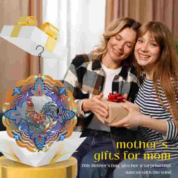 Best Rooster Wind Spinner - Unique Gifts For Mom & Grandma - Imagen 3