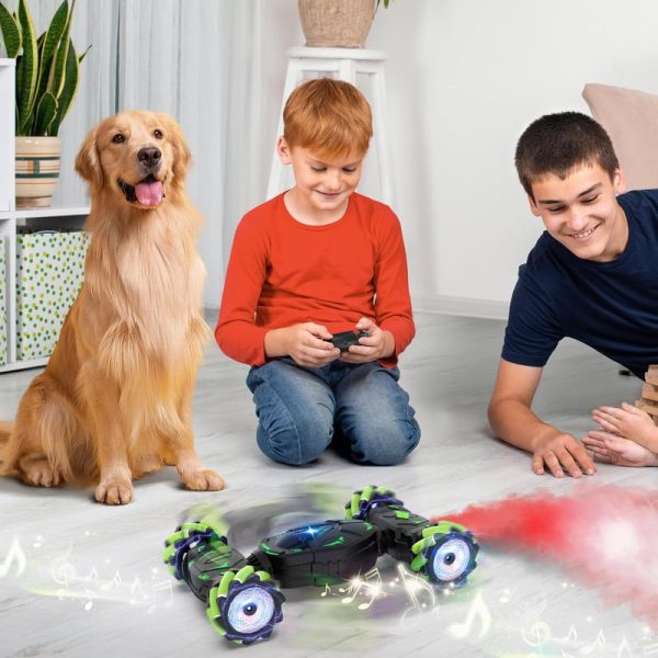 Best Gesture Rc Stunt Car For Kids 6-12 With Lights & Music - immagine 2