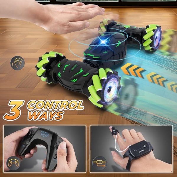 Best Gesture Rc Stunt Car For Kids 6-12 With Lights & Music - immagine 3