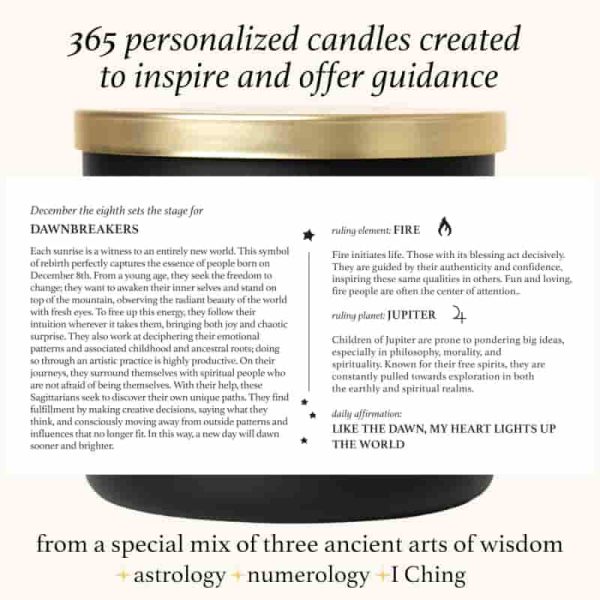 March 18th Personalized Pisces Candle - Perfect Birthday Gift – Bild 2