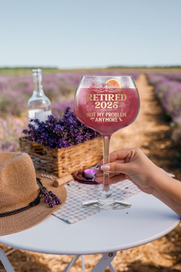 Best 2025 Retirement Wine Glass For Women - Unique Gift Idea – Image 3