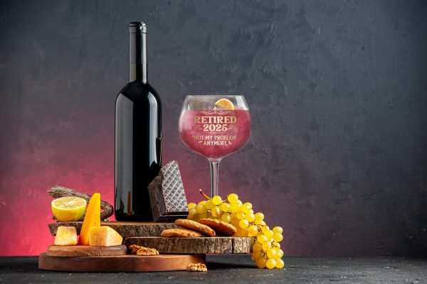Best 2025 Retirement Wine Glass For Women - Unique Gift Idea – Image 4
