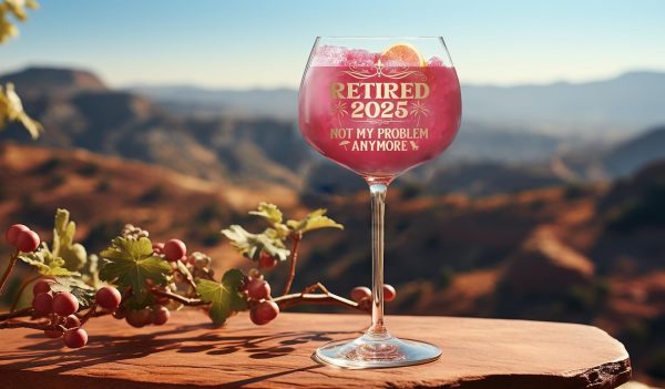 Best 2025 Retirement Wine Glass For Women - Unique Gift Idea – Image 5