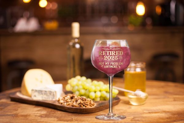 Best 2025 Retirement Wine Glass For Women - Unique Gift Idea – Image 6