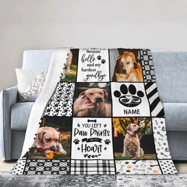Personalized Dog Memorial Blanket - Pet Sympathy Gift – Image 4