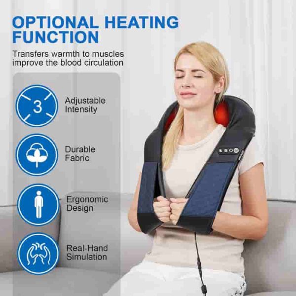 Best 3d Neck & Shoulder Massager With Heat For Pain Relief – Image 5