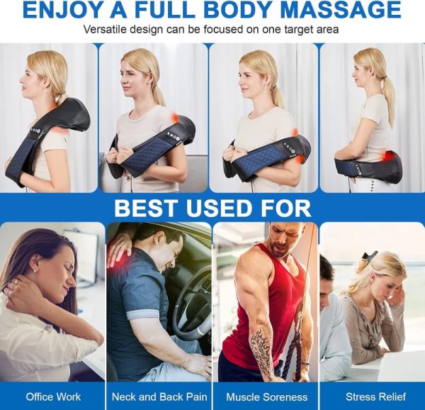 Best 3d Neck & Shoulder Massager With Heat For Pain Relief – Image 6