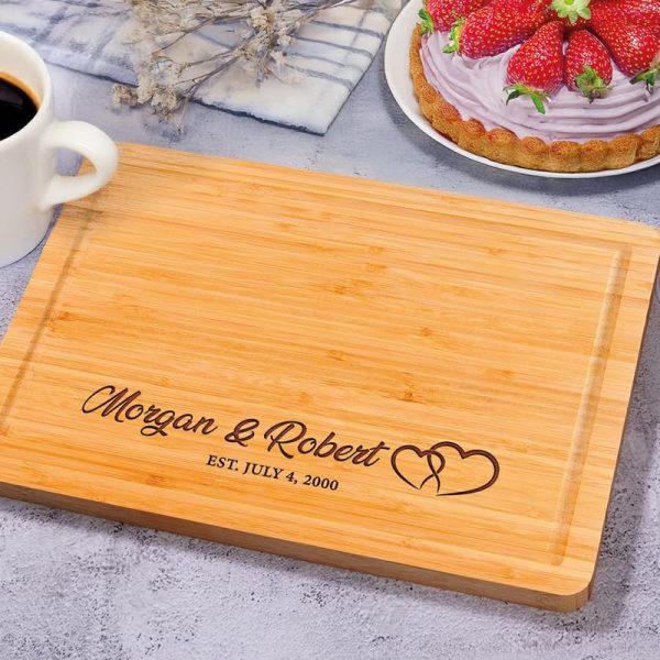 Best Personalized Cutting Board For Couples – Wedding & Anniversary Gift - Imagen 3