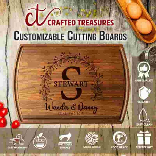 Best Personalized Cutting Board - Anniversary & Wedding Gift - immagine 5