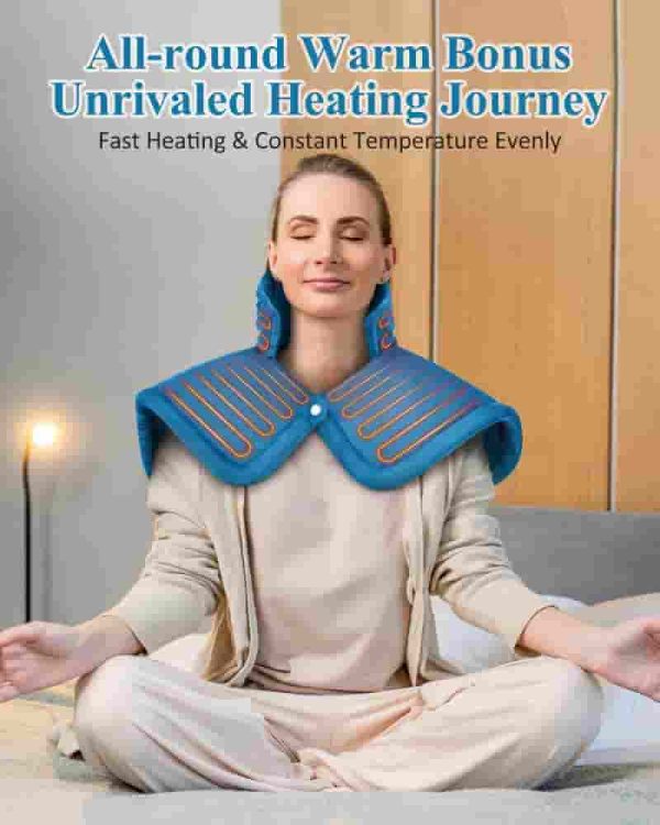 Best Electric Heating Pad For Neck & Shoulder Pain Relief - Perfect Gift For Mom & Dad – Bild 5