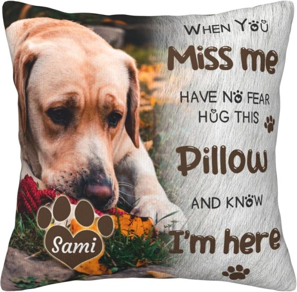 Best Personalized Pet Memorial Pillow With Photo For Dogs & Cats