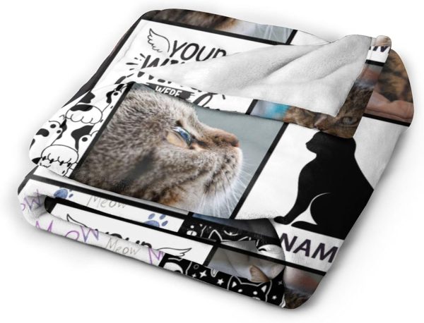 Personalized Cat Loss Blanket - Memorial Gift 30''x40'' - Imagem 2