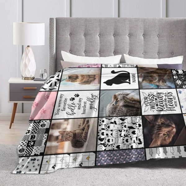 Personalized Cat Loss Blanket - Memorial Gift 30''x40'' - Imagem 6