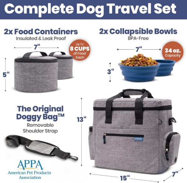 Best Dog Travel Bag - Ultimate Pet Supplies Kit For Road Trips & Camping - Imagen 3