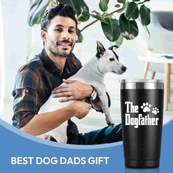 Best Dog Dad Tumbler - Gift For Dog Lovers, 20 Oz Mug – Image 2