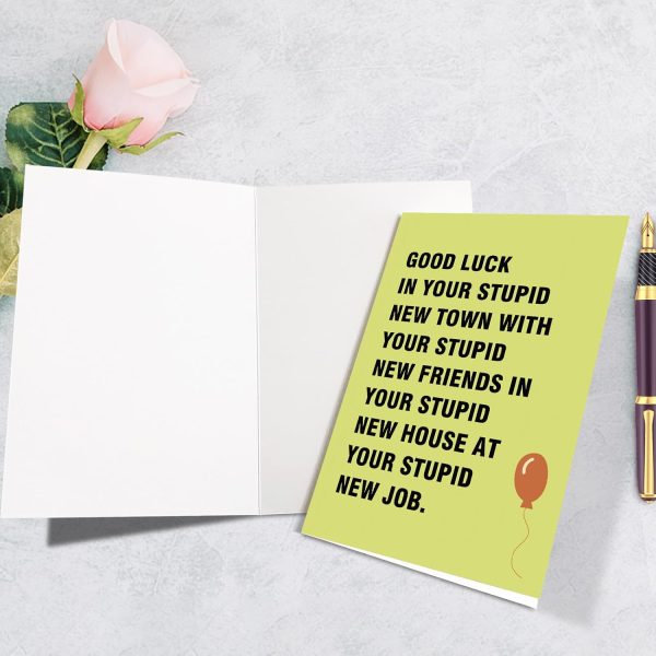 Funny Good Luck Moving Away Card - Sarcastic Farewell – Image 3