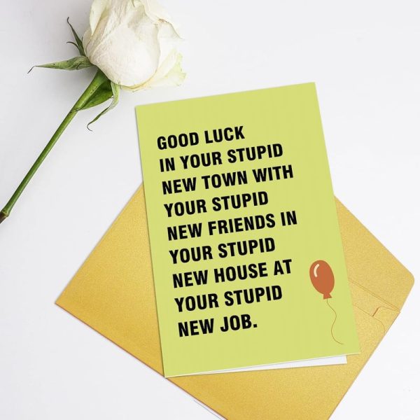 Funny Good Luck Moving Away Card - Sarcastic Farewell – Image 4