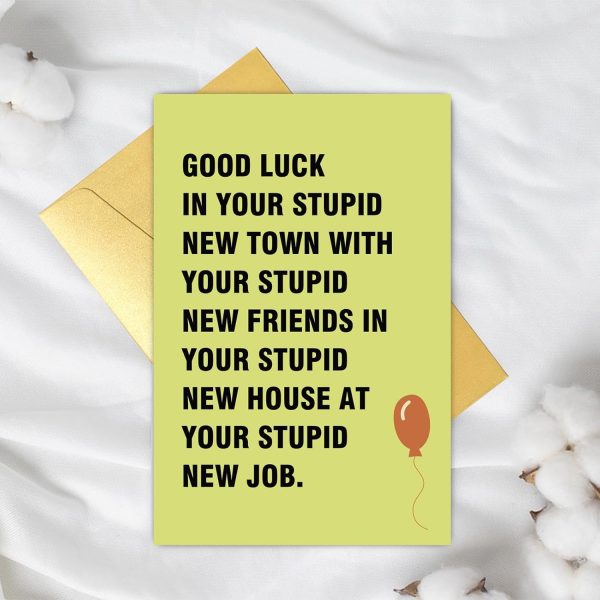 Funny Good Luck Moving Away Card - Sarcastic Farewell – Image 6