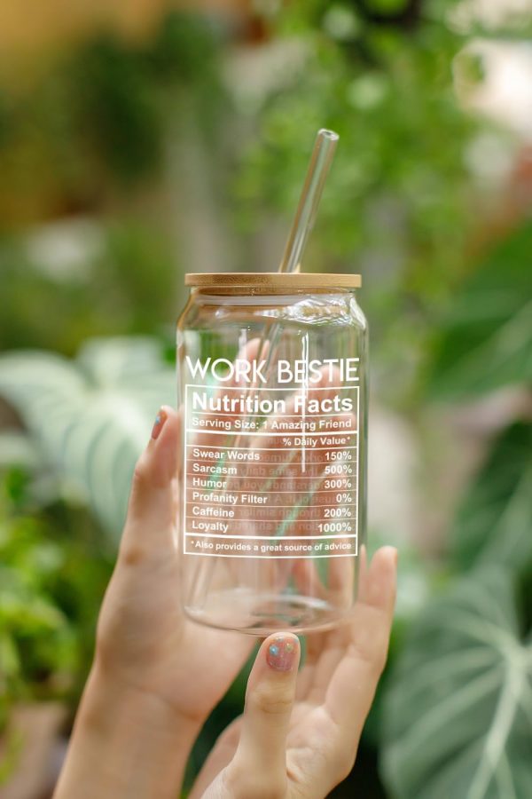 Unique Coffee Glass Gift For Work Besties – 16 Oz - Imagem 6