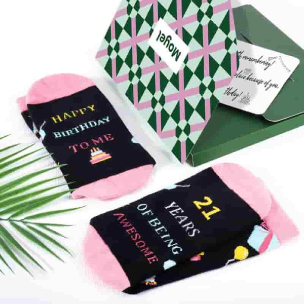 Funny 18th & 21st Birthday Socks For Girls - Moyel Gift - Imagem 2