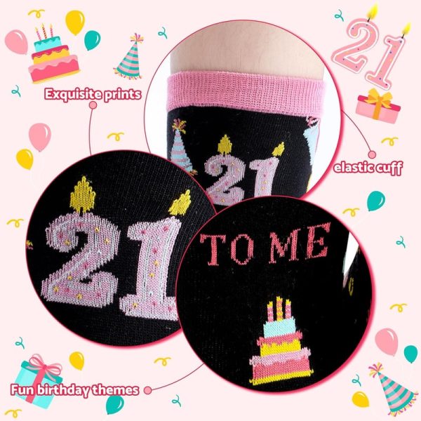 Funny 18th & 21st Birthday Socks For Girls - Moyel Gift - Imagem 4