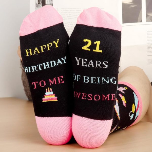 Funny 18th & 21st Birthday Socks For Girls - Moyel Gift - Imagem 6