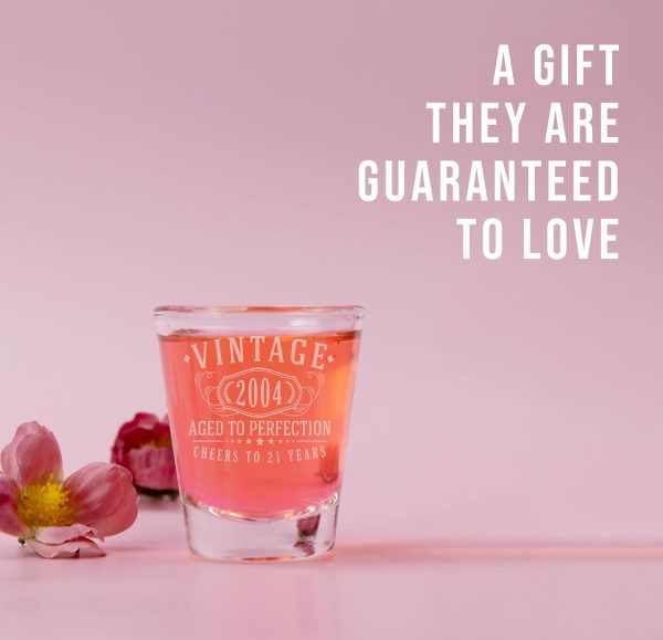Best Vintage 2004 Shot Glass - 21st Birthday Gift - 画像 (2)