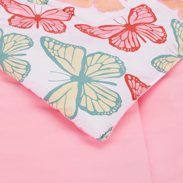 Best Amazon Basics Twin Butterfly Bedding Set For Kids - 5 Piece – Image 4