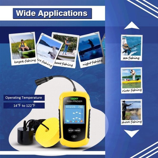 Best Portable Kayak Fish Finder By Lucky - Handheld Sonar - immagine 5