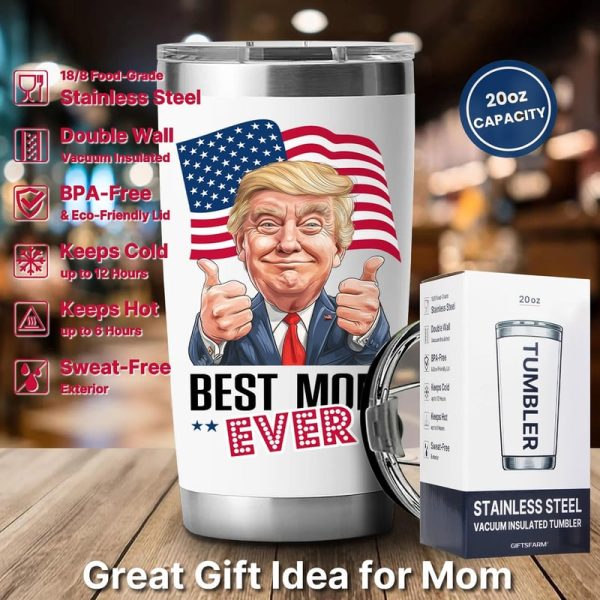 Best Mom Tumbler Gift - 20 Oz Stainless Steel – Image 4